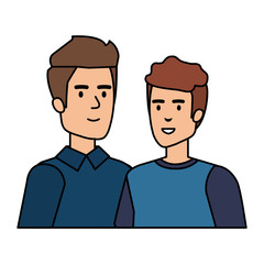 couple of men avatars characters