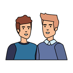 couple of men avatars characters