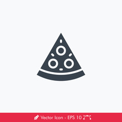 Pizza Icon / Vector