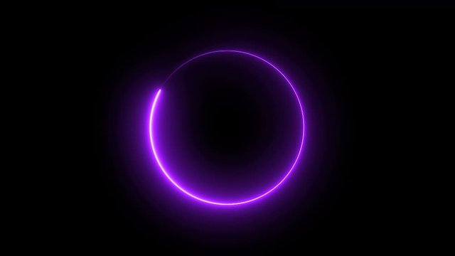 Modern glowing preloader and progress loading circle bar, 3d render background