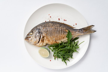 roasted dorada with salad