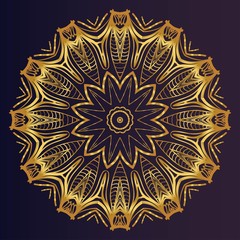 Modern Decorative floral color mandala. round Shapes. illustration