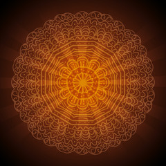 happy diwali festival of lights with mandala