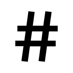 Hashtag sign. Vector illustration