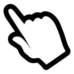 Hand, finger, vector icon, eps8