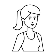 beautiful woman avatar character