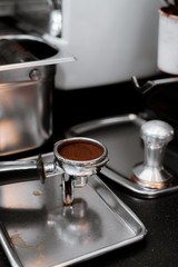 coffee morning in mini cafe make me fresh