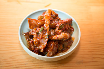 Spicy Marinated Crab Banchan, Korean Food