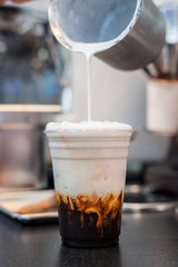 coffee morning in mini cafe make me fresh