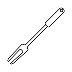 fork grill cutlery icon