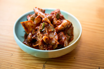 Spicy Marinated Crab Banchan, Korean Food