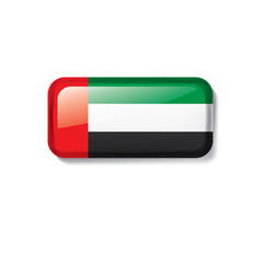 United Arab Emirates flag, vector illustration on a white background