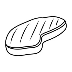 meat beef isolated icon