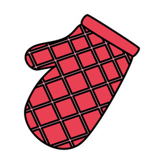 kitchen glove isolated icon