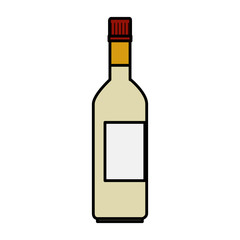 wine bottle isolated icon