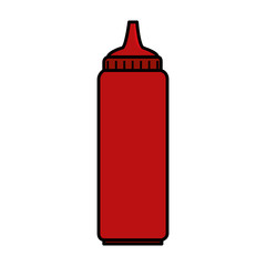 tomato sauce bottle isolated icon
