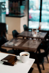 coffee morning in mini cafe make me fresh