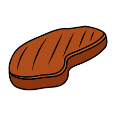 meat beef isolated icon