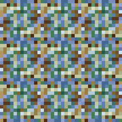 Seamless pattern background from a variety of multicolored squares.