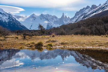 Cerro Torre mountain at Los Glaciares National Park in Argentina