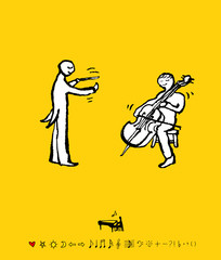 음악회 포스터 / 손으로 그린 음악 일러스트