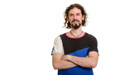 Obraz premium Portrait of handsome Caucasian bearded man