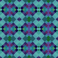 Seamless pattern background from a variety of multicolored squares.