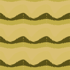 Seamless pattern background with multi-colored wavy lines.