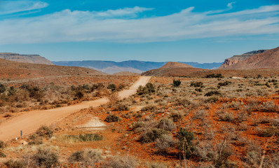 road in Namib desert, Namibia Africa landscape