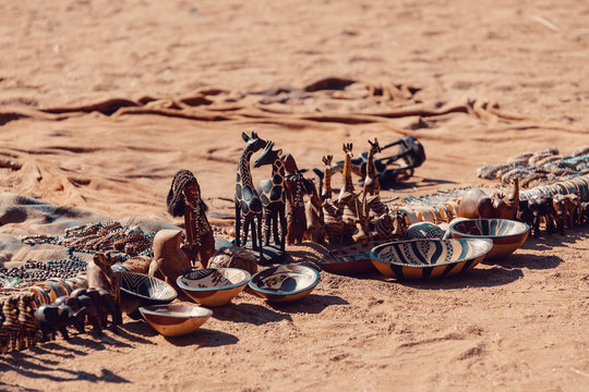 traditional souvenirs from himba peoples, Africa