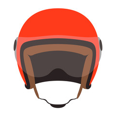 motorcycle helmet vector illustration ,flat style