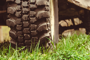 off-road wheel in mud