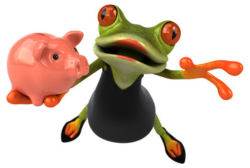Fototapeta premium Fun frog - 3D Illustration