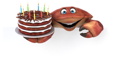 Fun crab - 3D Illustration © Julien Tromeur