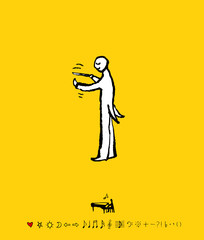 음악회 포스터 / 손으로 그린 음악 일러스트