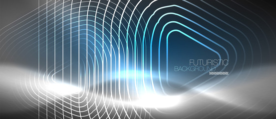 Fototapeta premium Vector neon color abstract background
