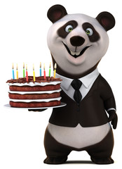 Fun panda - 3d illustration © Julien Tromeur