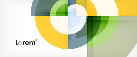 Obraz premium Circle abstract background, geometric modern design template