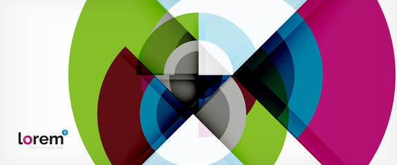 Obraz premium Multicolored round shapes abstract background