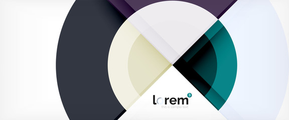 Fototapeta premium Multicolored round shapes abstract background