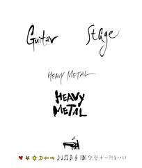 음악회 포스터 / 손으로 그린 음악 일러스트