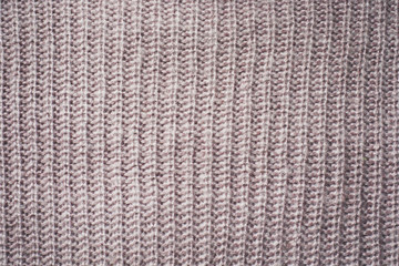 Seamless Beige Knitwear Fabric Texture with Pigtails. Beige Knitted Background.