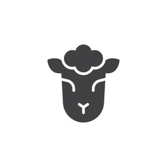 Lamb of God vector icon. filled flat sign for mobile concept and web design. Jewish sheep simple solid icon. Symbol, logo illustration. Pixel perfect vector graphics