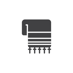 Hebrew Tallit vector icon. filled flat sign for mobile concept and web design. Jewish tallit simple solid icon. Judaism symbol, logo illustration. Pixel perfect vector graphics