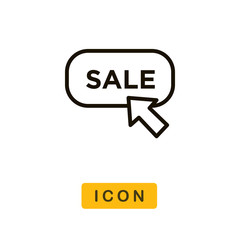 Online sale cyber monday vector icon