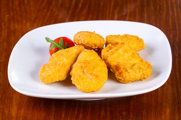 Chicken nuggets heap