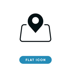 Location pin on map vector icon