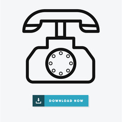 Phone call vector icon