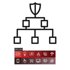 Networking vector icon