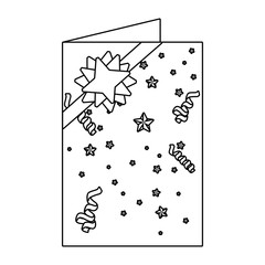 merry christmas card icon